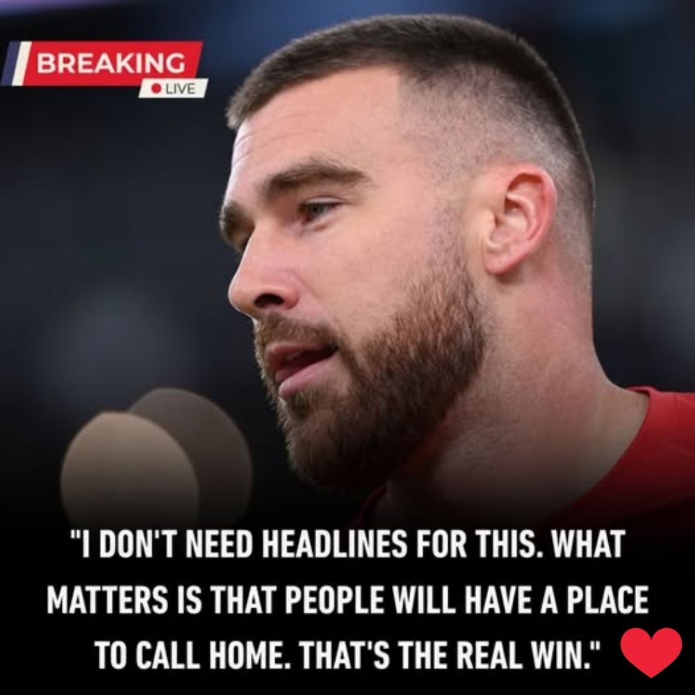BREAKING NEWS: Kansas City Chiefs star Travis Kelce has donated his entire $12.9 million in bonuses and endorsements to the Homeless Housing Initiative, funding the construction of 150 homes with 300 beds…pi