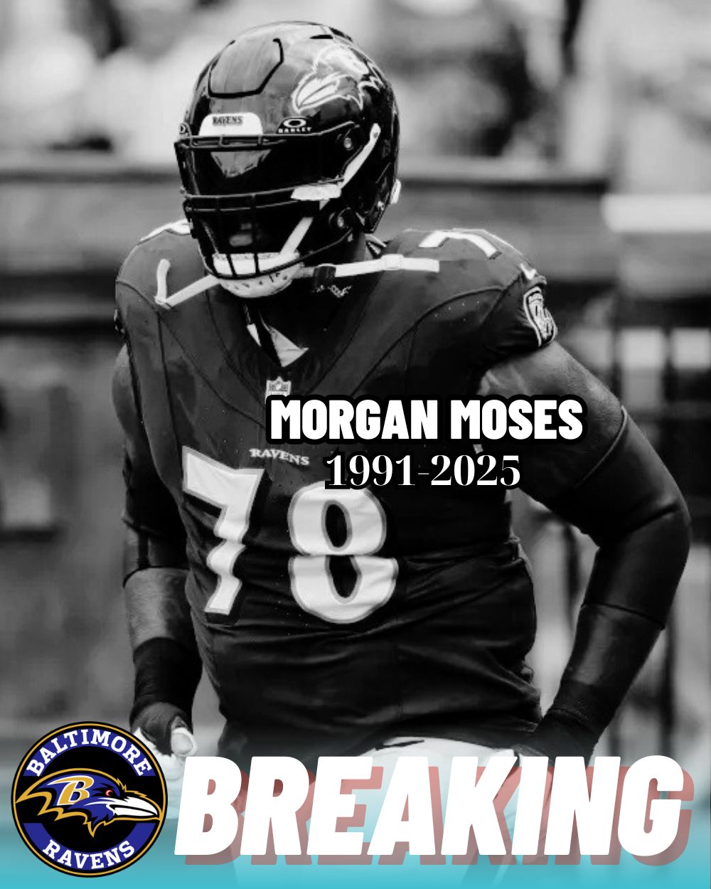 BREAKING HEARTACHE: Ravens Icon Morgan Moses Tragically Dies After Overnight Stroke — NFL Stunned As Emotional Details Of His Final Moments Emerge! .Vl