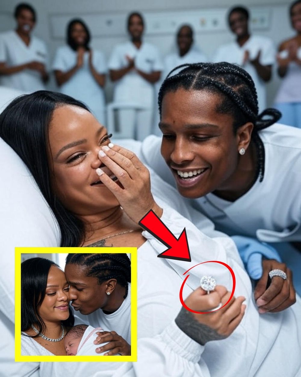 BREAKING LOVE SHOCKER: A$AP Rocky Drops to His Knees and Proposes to Rihanna Right After Baby No. 3 Arrival — Internet Explodes Over Her Reaction! .Vl