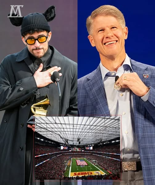 BREAKING NEWS: Chiefs owner Clark Hunt reportedly refuses to let the team play in games featuring Bad Bunny — Outrage over Bad Bunny not wanting ICE security at stadiums where games will take place.PI