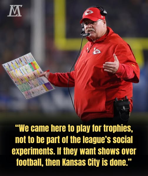 NFL CRISIS ERUPTS: Andy Reid Issues Explosive Super Bowl Threat — “If the League Turns Football Into a Stage for Agendas, the Chiefs Will Walk Away”.PI
