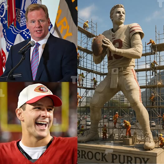 NFL LEGENDS SHOCK: President launches campaign to build Brock Purdy statue — But it’s Purdy’s tearful response that moves fans.PI