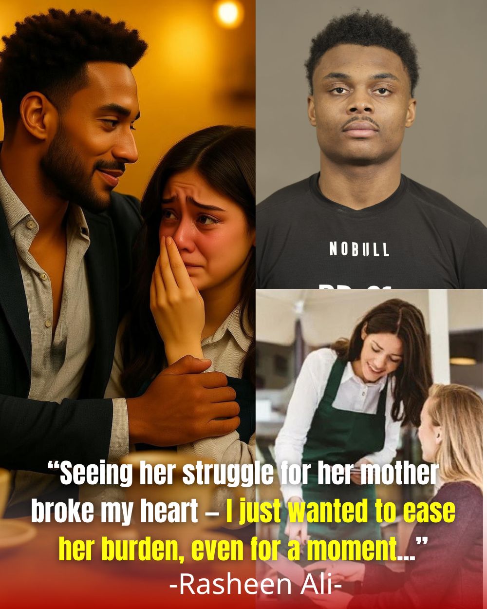 BREAKING: Rasheen Ali, star of the Ravens, quietly supported a student working part-time at a small restaurant — who had to quit his job to take care of his seriously ill mother. Upon hearing the story, Rasheen Ali said nothing, just smiled, paid the entire bill, and left behind a heartfelt gift that moved the restaurant owner to tears. A silent yet compassionate act in the midst of everyday life. .Vl