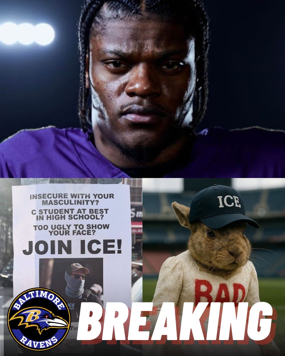 Shock News: Lamar Jackson Mocks Trump Advisor Over ICE Halftime Threat — “Don’t Turn the SUPER BOWL Into a National Joke” .Vl