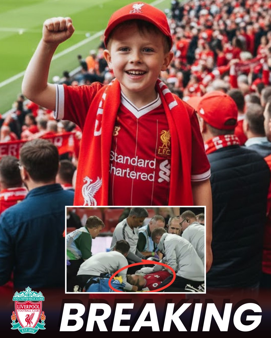 Tragedy in the Stands: Young Liverpool Fan Dies at Anfield During Brighton Clash – A Night of Joy Turns to Profound Grief…l